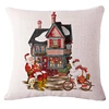 Amazon Sells Christmas Pillow Cartoon Auditorium Cushion Cover Sofa Cushion Linen Living Room Bedroom Pillows