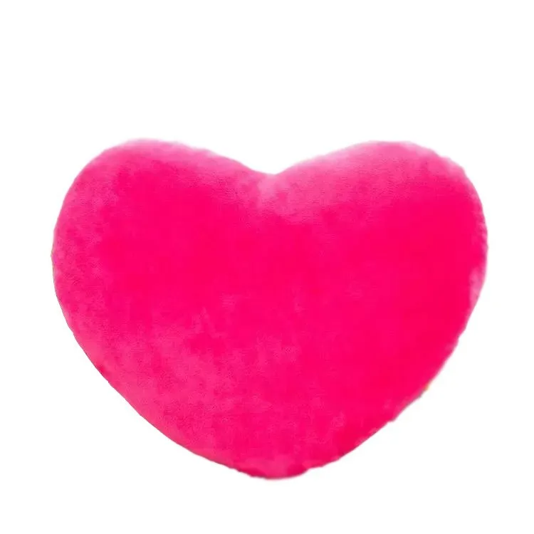 heart shaped plush pillow