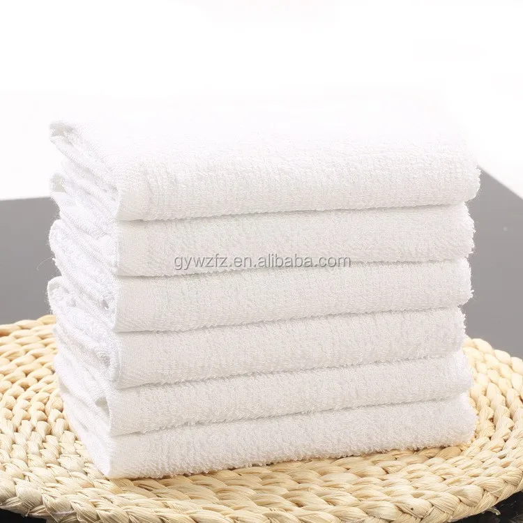 Factory Wholesale Cheap Budget Bulk Cotton White Face Washer Towels