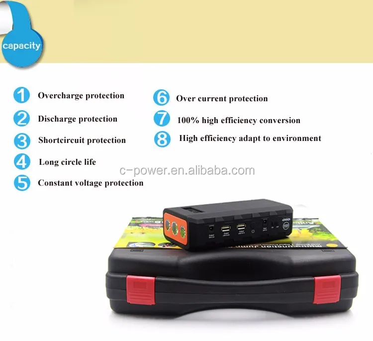 18000mah Winplus Car Jump Starter For Both Diesel And Gasoline Cars
