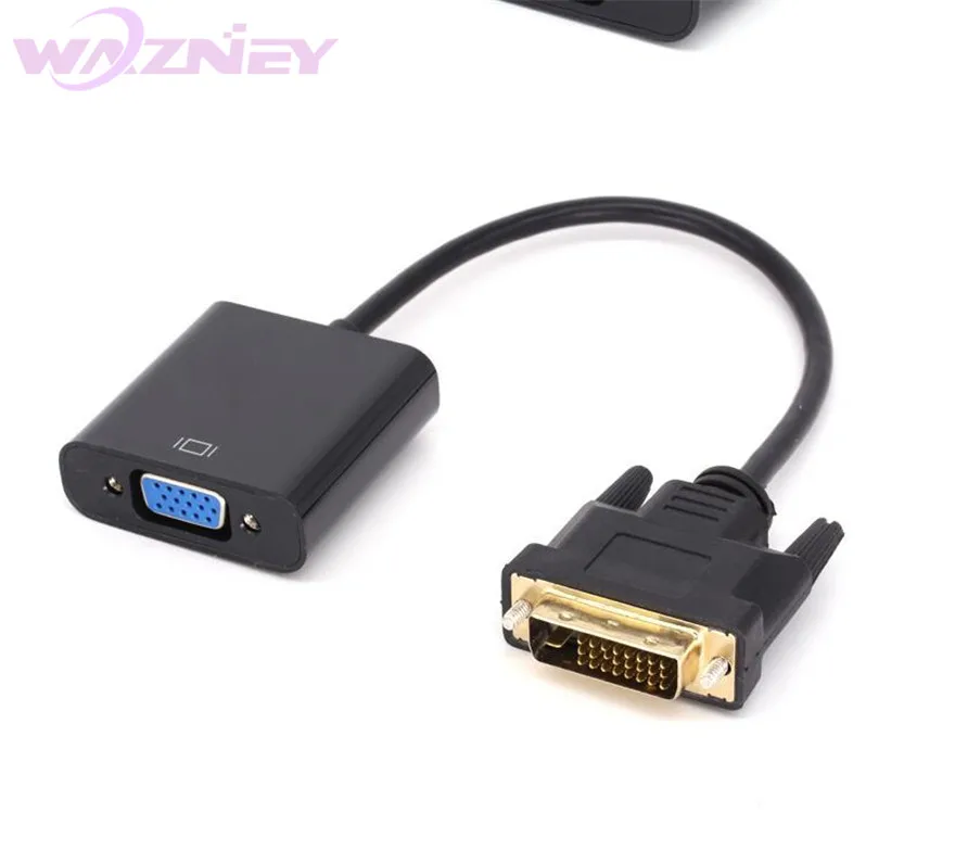 Dvi To Vga Dvid To Vga Adapter Converter Cable 24+1 25 Pin Dvi Male To