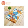 custom yellow printed spots animal shape non-slip baby shower bath mat