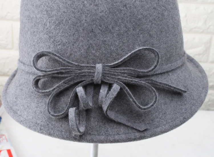 High Quality Wool Felt Church Hats Cloche Hat Women Hat
