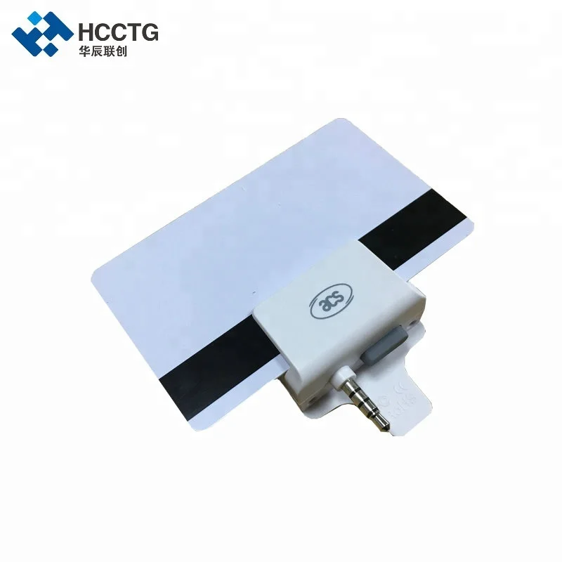 3.5mm Headphone Audio Jack I phone Mini Portable Magnetic Mobile Card Reader ACR31
