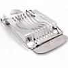 Place Your Hard Boiled Eggs Into The Holder & Press Down To Make Perfect Neat Slices Stainless Steel Egg Slicer Cutter