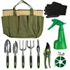 10 PCS Gardening Tools Kit with Mini Garden Tools and Garden Gloves,Perfect Home Garden Tools for Woman and Man as Gifts