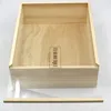 Acrylic Sliding Lid Small Wooden Display Boxes with Clear Glass Window