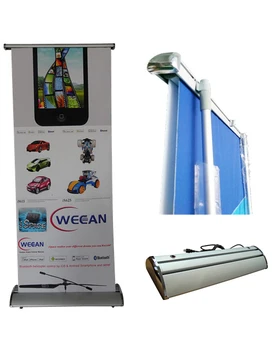 Floor Standing Electric Scrolling Roll Up Banner Stand 