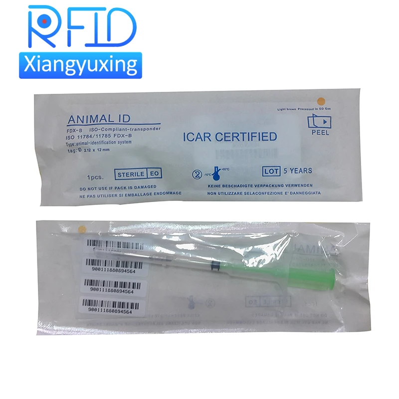Factory Price Rfid Animal ID Pet Microchip With Temperature Detect for Dog  Cat Sheep