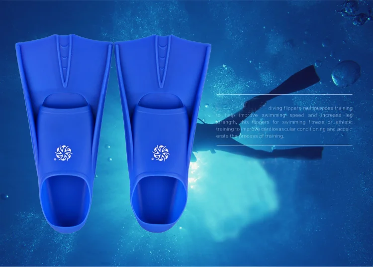 Professional Short Blade Silicone Free Diving Fins for Scuba