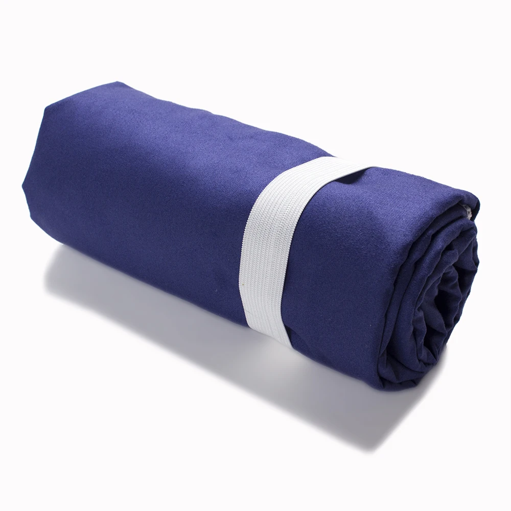 High Quality Printing Suede Microfiber Beach Towel With Elastic Band