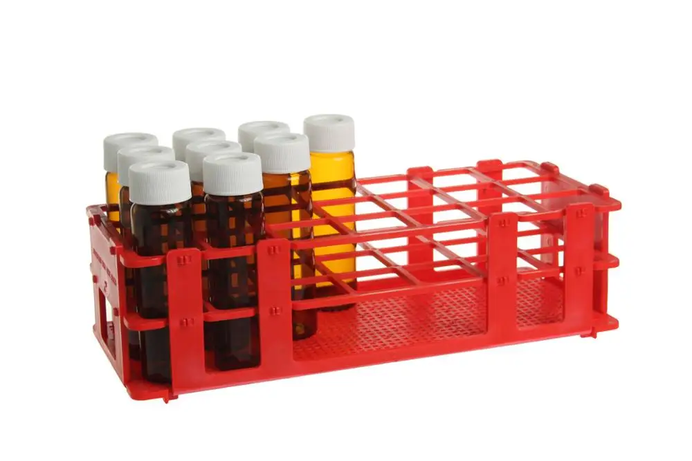 Pp Vial Rack Red For Epa Voa Vial Buy Vial Rack,Pp Vial Rack,White