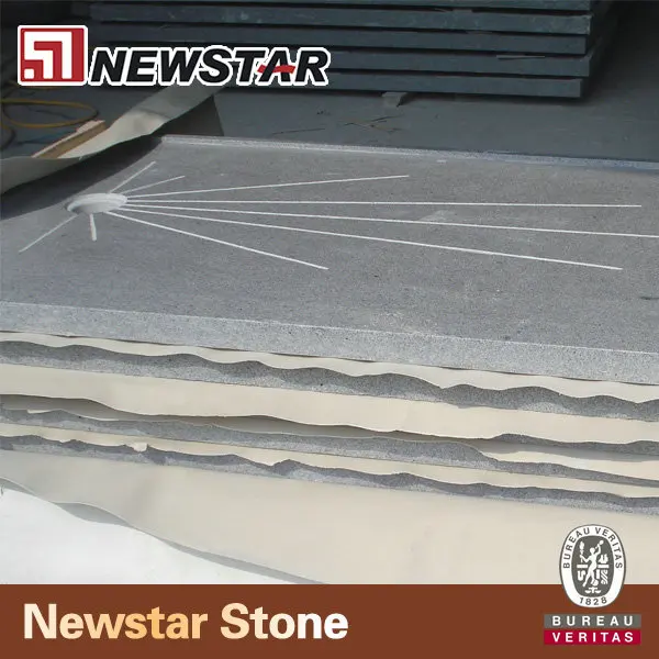 Newstar customized natural granite marble stone bathroom shower edge base 90x90 1500 x 1000 36"x34"