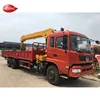 High working efficiency flatbed truck mounted crane with lowest prices