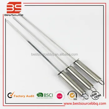 kabob charcoal delivery Steel Kebab Stainless Skewer Kabob Safe Flat Bbq Skewer