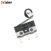 KW10 1A 3 Pin PCB Sensitive Micro Switch With Roller Lever
