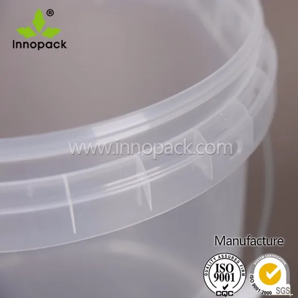 Food Grade Buckets 1 Liter Heat Resistance Plastic Bucket With Lid ...