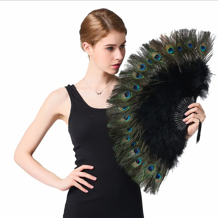 Wholesale Dancing Feather Peacock Fan Cheap - Buy Peacock Feather Fan ...