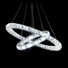 Modern DIY Design LED Chandelier Light Fixture Circle Round 2 Rings for Pendant Free Shipping