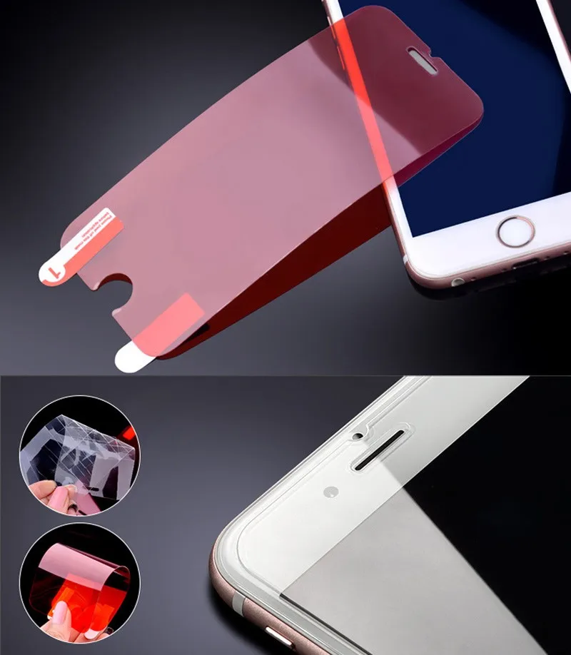 High quality 0.15mm HD Fiber Glass Screen Protector for iphone 7 / 7plus Soft fiberglass film