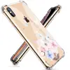best sellers Clear Flower Pattern Design cell phone accessories,Shockproof Transparent silicone phone case for iphone xs case