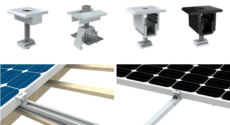 Solar Mid Clamp For Chiko 7 Rail System - Buy Solar Rail Clamp,Solar ...