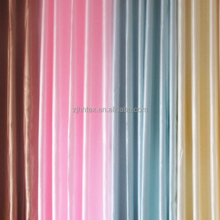 Bright Color 100 Polyester Woven Antique Satin Drapery Fabric