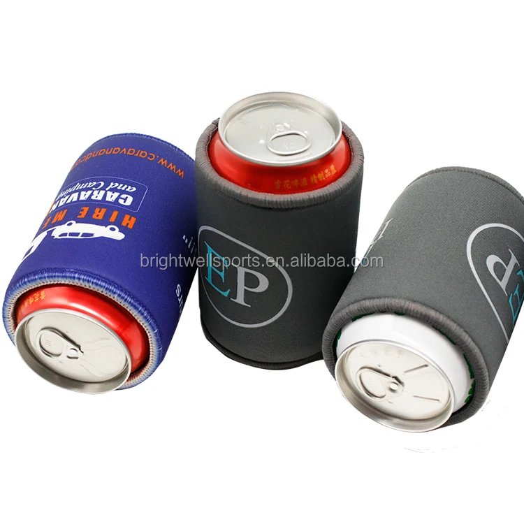 Promotional Custom Printed Soft Beer Can Sleeve Stubby Coolers 