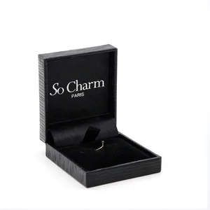 Wholesale luxury custom logo small cardboard jewellery storage packaging paper jewelry box with sponge