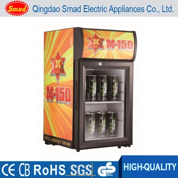 Countertop Locking Glass Door Beverage Refrigerator Display Cooler