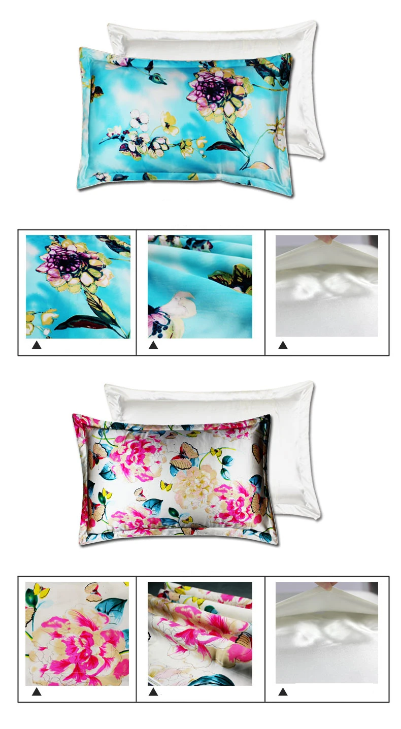 100 Silk Eco Friendly Soft Adult Decorative Home Luxury Mulberry Silk