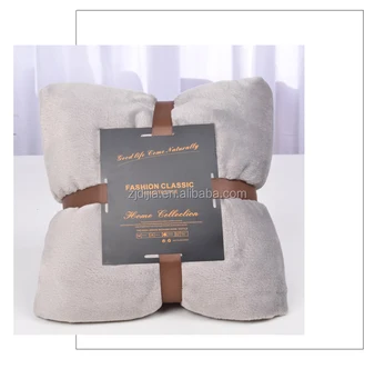 Manufacturer Oem Solid Life Comfort Fleece Down Throw Blanket