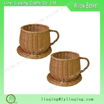 Factory Wholesale Set Of 2 Honey Wicker Cup & Saucer Flower Herb ... Factory Wholesale Set Of 2 Honey Wicker Cup & Saucer Flower Herb ...