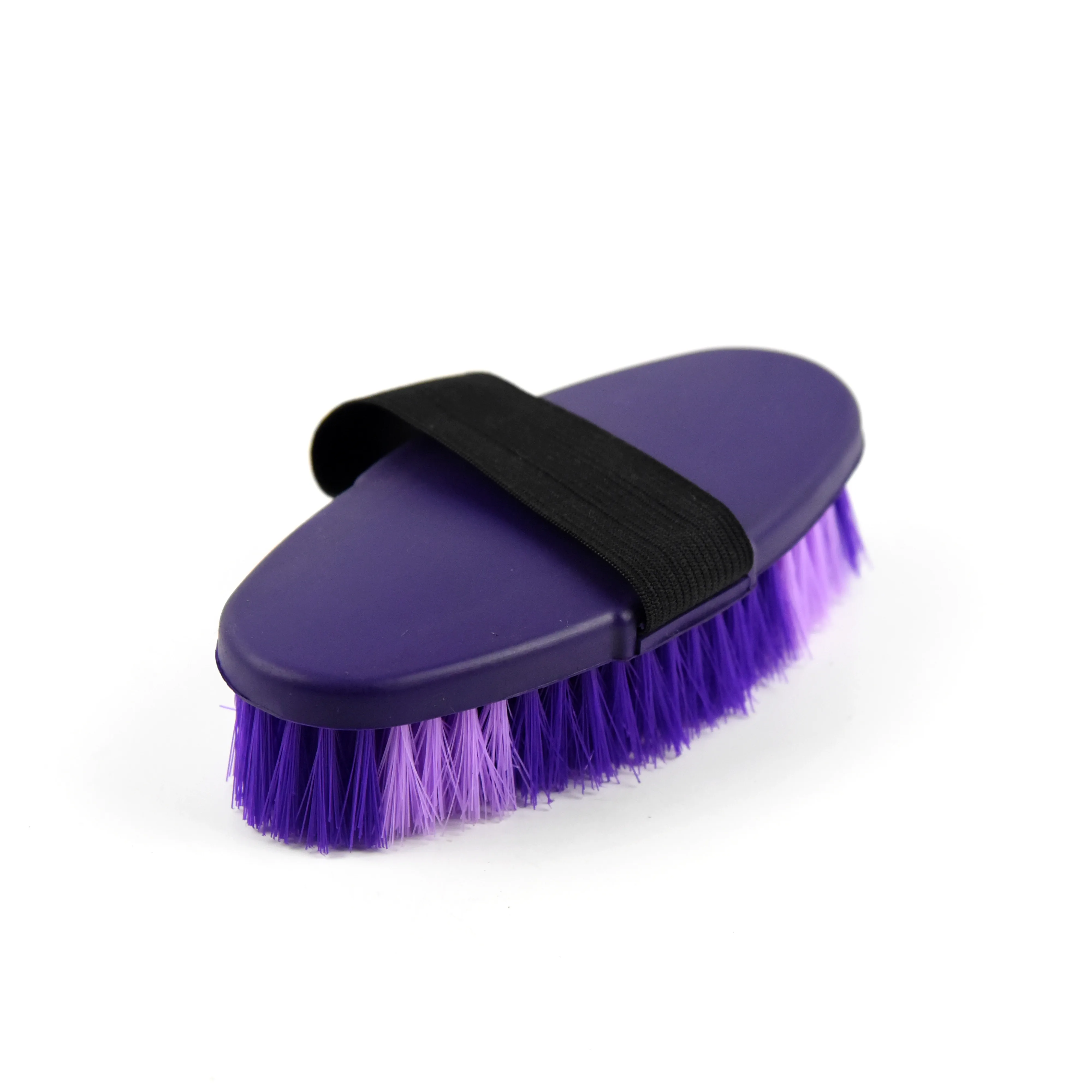 6 Inch Soft Touch Horse Body Brush With Elastic Strap For Horse