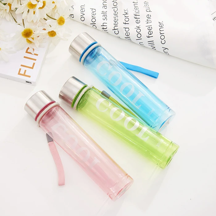 Promotional Custom Colors Slim Tall Thin Plastic Water Bottles With ...