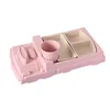 train shape bamboo degradable children tableware