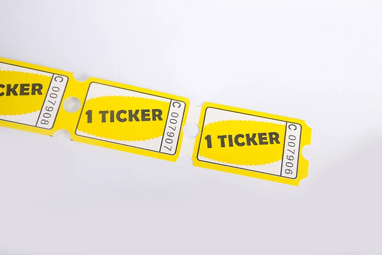 redemption tickets