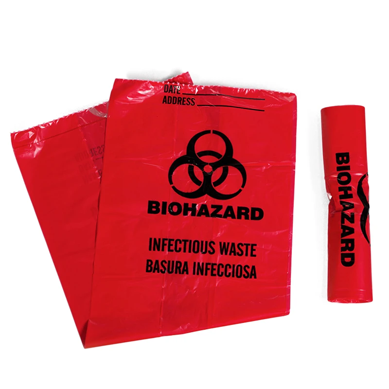 Red Biohazard Medical Waste Bag For Hospital Buy Biohazard Medical