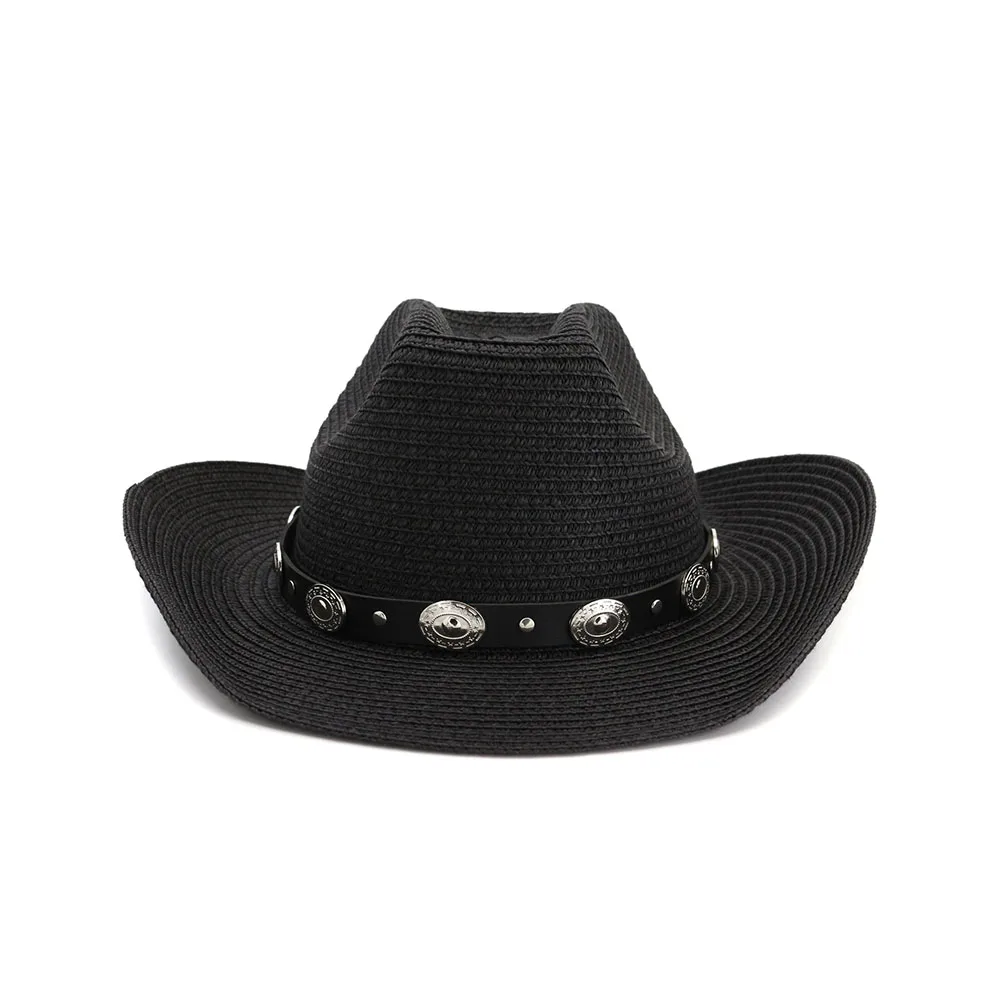 Fashion Cheap Wholesale Panana Straw Cowboy Hat For Men Beach Sun Hat