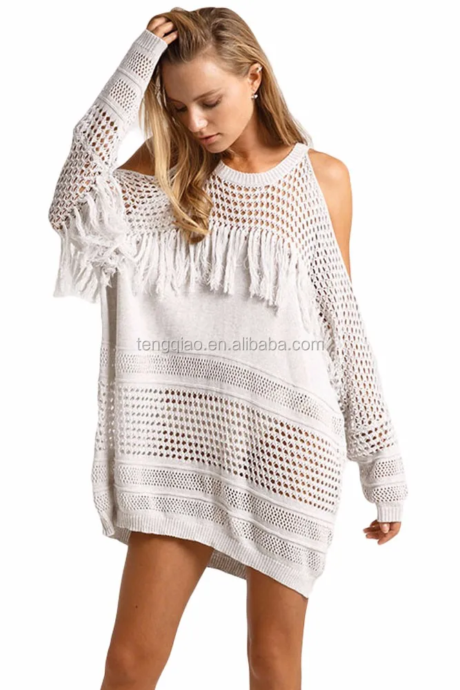 cold shoulder beach cover up