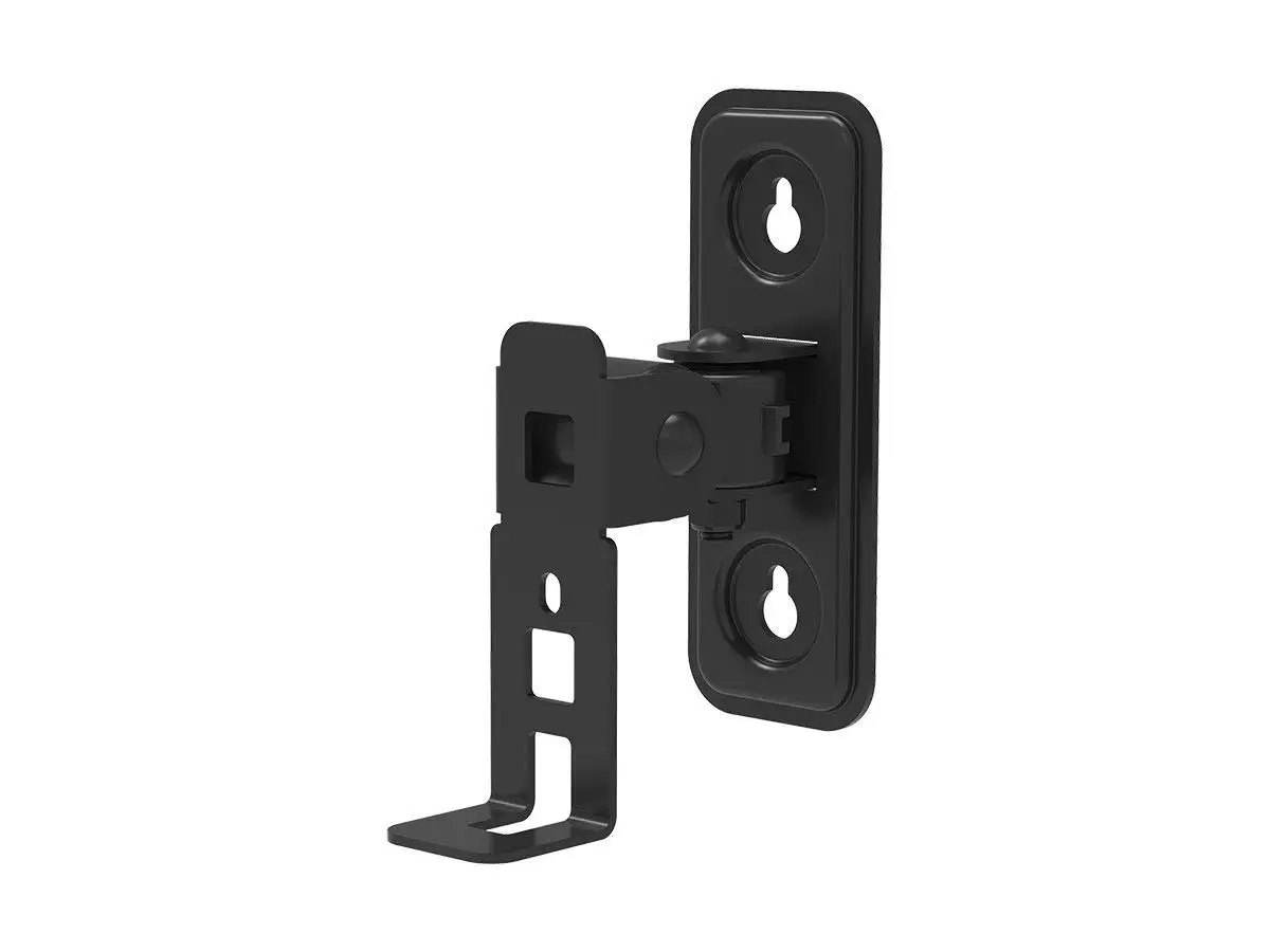 Monoprice Pivoting Speaker Wall Mount - Black for SONOS Play:1 Speakers | Cable Management, Easy Installation, Stong & Sturdy