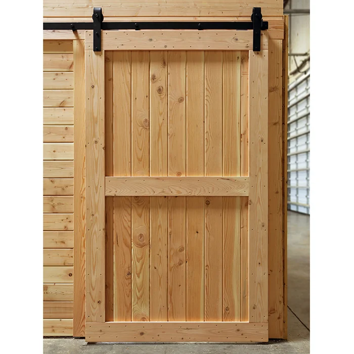 36 X84 Two Panel Unfinished Knotty Pine Interior Wood Barn Door 36 X84 Two Panel Unfinished Knotty Pine Interior Wood Barn Door Slab With Bronze Sliding Hardware
