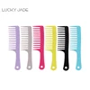 Popular Hot Sell PP Plastic Wide Tooth Comb Argan Oil Infused Combs For Salon