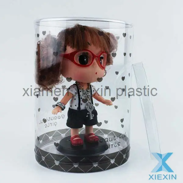 Source Cajas de acetato redondas de embalaje transparente juguetes de muñecas on m.alibaba.com