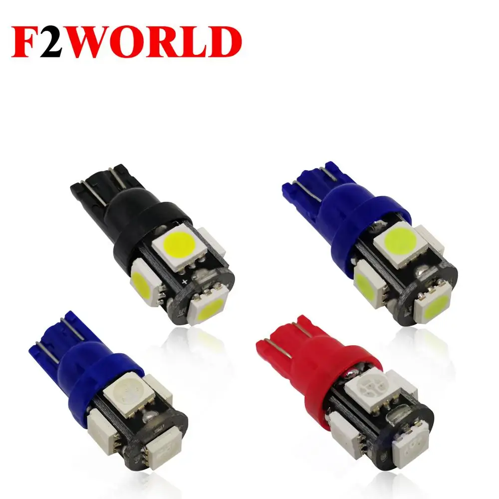 Perfect LED w5w 5smd 12v car wedge flasher bulb indoor light t10 e26 led T10 5 SMD 5050 headlight