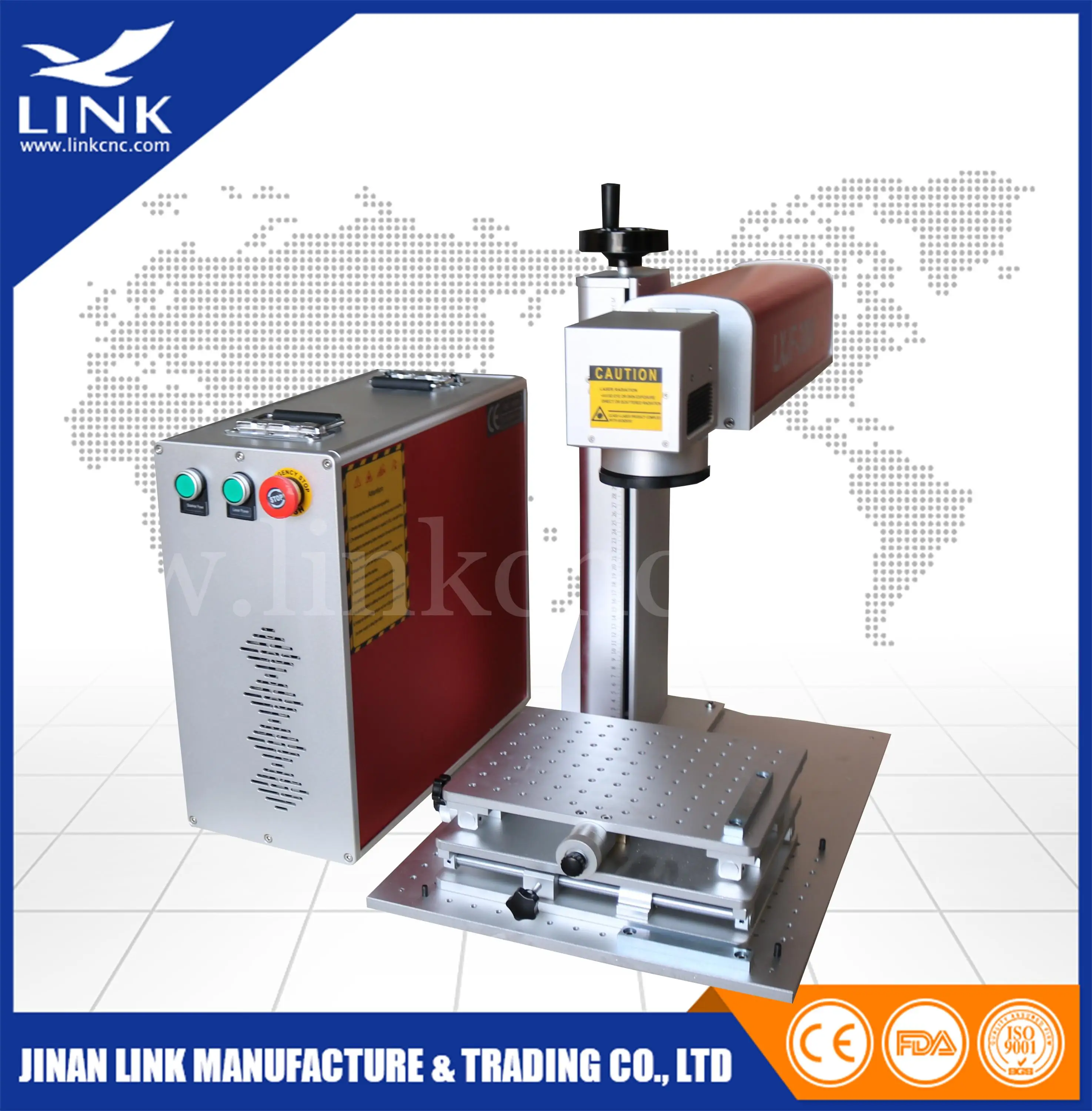 Imported high quality mini cnc fiber laser marking machine in jinan