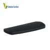 Heated office chair part black and straight arm surface