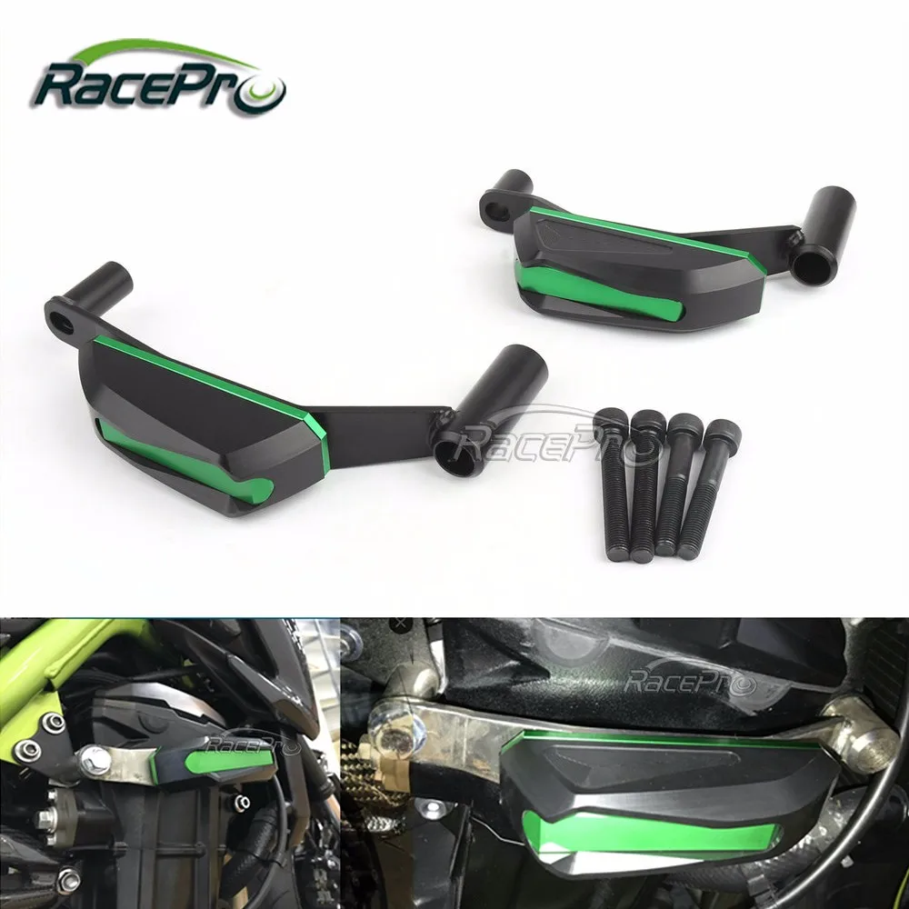 Cnc Protector Engine Frame Slider Guard Crash Pad For Kawasaki Z900