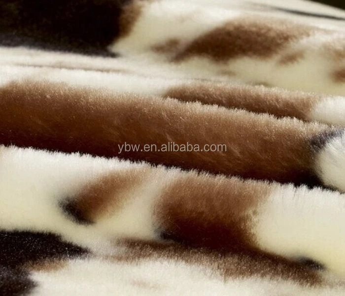 Double Layer Cow Printed Flannel Fleece Blanket,New Zealand Blanket