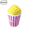 Popcorn shape 12.3*7.8cm foamed PU stress ball soft slow rise squishy toy for kids